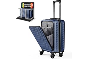 ARTREE Maleta de Cabina 52x35x20cm,ABS Material Trolley Rígida Expandible, con Ruedas giratorias Desmontables,Cerradura combinación,Ideal como Equipaje de Mano para Iberia, Vueling o Easyjet