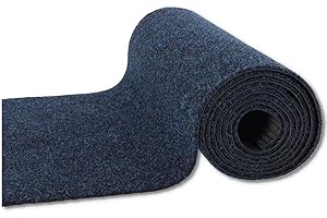 CASATESSILE Tappeto passatoia corsia Cucina Ingresso Oscar Largo 50 cm. - Blu, al Metro