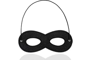 TK Gruppe Timo Klingler Kostümheld® - Maschera per occhi Bandit, colore nero, per bambini e adulti, per carnevale e carnevale