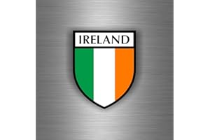 AKACHAFACTORY Irish Crest Flag Car/Bike Sticker