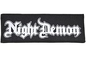 value-merch NIGHT DEMON - Logo - Aufnäher/Patch Longstripe
