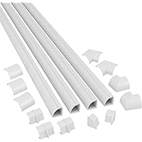 Canaline D-Line Nascondi Cavi - Kit 4x1 Metro Bianco Per Ordinare Cavi Elettrici A Parete - Foto 3