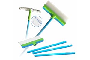 Meridiana Lavavetro in Silicone SMART con Vaschetta Raccogli Acqua - Pulizia Vetri senza striature - Silicone di Alta Qualità