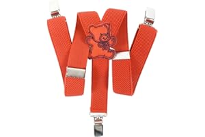 Olata Bretelle per Bambini a Forma di Y, Elastiche, Design con Orsetto (0-2 Anni), 2 cm