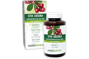 ‎NATURALMA Mącznica lekarska (Arctostaphylos uva ursi) liście Naturalma - 150 g - 300 tabletek - Suplement diety - Naturalne i Wegańskie