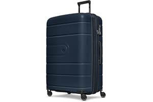 REDOLZ Hartschalen Check-in Koffer | Großer XL Trolley 51 x 32 x 76 cm mit Dehnfalte aus hochwertigem, leichtem Polypropylen | 4 Doppelrollen & TSA (Essentials 11)