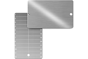 GANKE Memoria de frases de semillas criptográficas, placas de semillas bitcoin de titanio, respaldo de recuperación resistente al fuego y al agua, 2 placas de metal para frase de semillas y pegatinas de