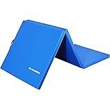 BalanceFrom 3,8 cm tjock trippelvikt hopfällbar träningsmatta med bärhandtag för MMA, gymnastik och hemmagym skyddande golv