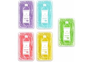 HI FINE CARE Reusable Ice Packs for Coolers - 5 Pack Freezable Gel Packs for Lunch Box, Camping, Picnic, Medical Cold Therapy - Leakproof & Long-Lasting Cold Storage