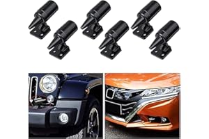 Stuurvnee Fmlkic Sifflet À Ultrasons, 6 Pièces Ultrasonique sur La Faune Alarme Voiture Sifflets de Cerf Avertissement de la Faune Dispositifs pour Véhicules Motos Noir