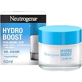 Neutrogena Hydro Boost Cream Gel Face Moisturizing Cream, 50 ml | With Hyaluronic Acid and Ceramides, 72h Hydration, Light Te