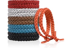 OSDUE Myggavvisande armband, 12-delat armbandsset, Myggarmband för barn och vuxna, Utomhus, Camping, Reseprylar, Semester, Skolresa, Sommarmåsten