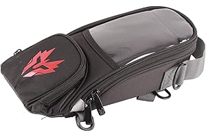 MJKO Borsa Serbatoio Magnetica per Moto con Grande capacità (Rosso)