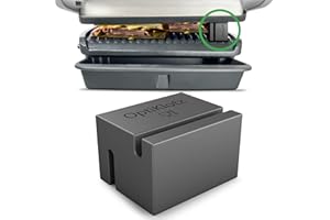 NOBELLGO OptiKlotz - Das Original, Abstandshalter aus Lebensmittelechtem Silikon kompatibel mit Tefal Optigrill, Optigrill XL, Zubehör, Verhindert das Zerquetschen von Grillgut
