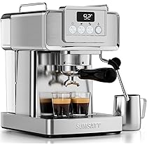 Emerio ES-131287 Espressomachine Style | zeefhouder | 15 bar voor perfecte crema | draaibare melkopschuimer | 1,25 l waterreservoir (afneembaar) | BPA-vrij | 2-in-1 lepel & bumper | 1100 W Emerio ES-131287 Espressomachine Style | zeefhouder | 15 bar voor perfecte crema | draaibare melkopschuimer | 1,25 l waterreservoir (afneembaar) | BPA-vrij | 2-in-1 lepel & bumper | 1100 W