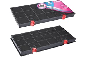 MCFILTER 2x Filtro de carbón activado para campanas extractoras adecuado para el filtro de carbón 00460450, DHZ3390, 9029793669, DKF24 + KLF60/80, AEG, Electrolux, Juno, Bosch, Siemens, Bauknecht, Whirlpool