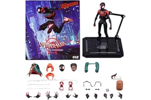 BOSSETY 𝖬arvel 𝖫egends Series 𝖲piderMan Figurine, Miles 𝖬orales 13cm Figurine Articulée 𝖲pider-𝖬an, Jouet 𝖲piderMan pour Enfants, Figurine de Peter de Collection, Anniversaire, Desktop Ornements