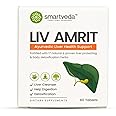 Smartveda Liv Amrit - Ayurvedic Liver Detox Supplement | Kutki+ 16 Liver Function Promoting Herbs | For Fatty Liver, Liver Enlargement, Indigestion & Liver Toxicity due to Alcohol | 60 Tablets
