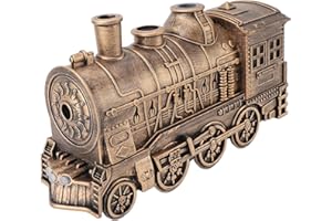 MENDUNER Zug Luftbefeuchter, 300 Ml Zug-Öldiffusor, Zugform, 2 Beleuchtungsmodi, Aromatherapie, Kühler Nebel, Luftbefeuchter mit Fernbedienung für Schlafzimmer, Büro, Desktop, 100 Bis 240 (Farbe Bronze)