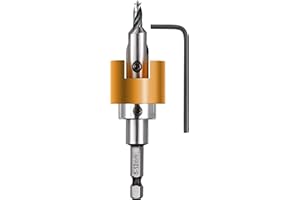 kwb Hardwood drill Ø 4 mm made of HSS-M2 with countersink, adjustable depth stop and 1/4" hexagonal shank