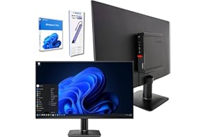 ‎LENOVO Workstation komplett mit Monitor 27 Zoll Full HD Intel Core i5 bis zu 3,10 GHz 16 GB RAM DDR4, SSD 256 GB, Windows 11 Pro, Docking Station 10-in-1 – ideale Lösung für Büro, Smart Working und Studio