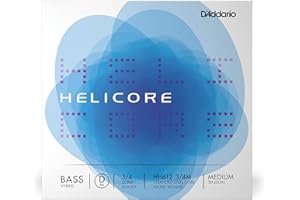 D'Addario Helicore 3/4 Scale Medium Tension Hybrid Bass Single D String