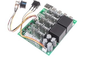 RUIZHI 60A Regolatore di Velocità del Motore PWM DC 10V-55V 12V 24V 36V 48V Display Digitale 100A Max Brush DC Controller del Motore - Terza Marcia Arresto Inverso In Avanti