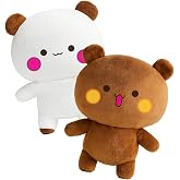Dudu Bubu Teddy Bear,Pelush Dudu Bubu,25cm Brown - White Soft Office Gift (duduvebubu)