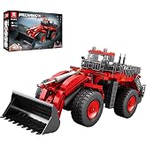 Reobrix Technic 22010 Dozer Kamyon Kumandalı&Motorlu Yaratıcı Yapı Blok Seti Building Blocks (Mechanical Loader)- 1876 Par&ccedil;a