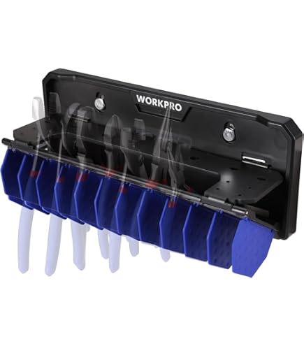 Trveqhk Pliers Holder Wall Mount, Caulking Tube Storage, Wall Mount Pliers Holder, Metal Screwdriver Organiser, Steel Wall Tool Organizer Rack Screwdriver Organizer, Easy Tool Access