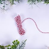 Bimotif Marteni&ccedil;ka kırmızı beyaz b&uuml;k&uuml;m bileklik ipi, 2 mm 10 metre