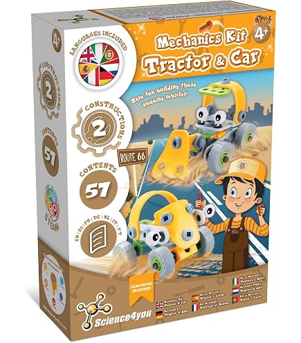 Idena 611186 - Tablier de bricolage pour enfants de 7 à 8 ans avec manches longues et fermeture velcro, de couleur rouge, idéal pour la peinture, le bricolage, la cuisine et la