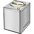 Unold Ice Cream Maker Profi Plus 48880 - Fully Automatic Self Cooling - 180W Electric Compressor - 2.5L Stainless Steel Bowl - Ready in 30 mins