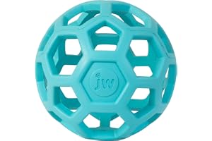 JW Pet HOL-ee Roller, hundleksak pusselboll, naturgummi, medium (11,5 cm diameter)