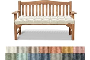 PHUSTJKL Bankauflage Bankkissen Stuhlkissen 100X30X6CM rutschfeste Gartenbankkissen Bankpolster Rückenkissen Schaukel Sitzkissen für Outdoor Indoor Gartenmöbel Terrasse Drinnen-Weiss