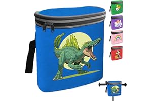 AUNGKWANG Sacoche de Guidon de Vélo pour Enfant, Sac de Guidon pour Enfants, Couvercle Amovible, Sacoche de Vélo pour Le avec Réflecteurs