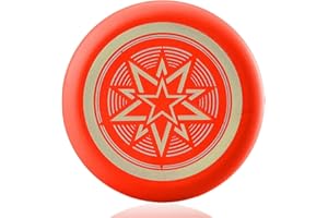 JUGUTA 1 Pezzo Frisbee Bambini, Frisbee Da Spiaggia, Adatto Per Bambini, Ideale Per Giochi Sportivi E Sport All'Aperto, Frisbee Luminoso Disco Volante Stabile (Diametro 20Cm)