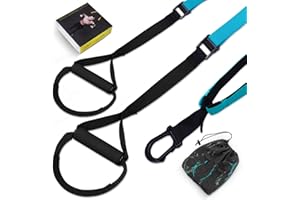 FITOP Entrenamiento en Suspensión Entrenador de Suspensión de Fitness Pro Ejercicio para Fortalecimiento Resistencia y Tonificación Muscular Juego de Accesorios para Ejercicio Carga hasta 500 Kg