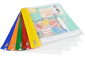 Rapesco 1502 Bolsa Zipper con Cremallera Metálica, A5, Transparente con Cremallera en Colores Surtidos, Paquete de 5