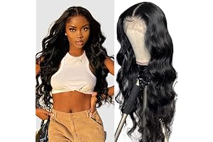 ALIPOP Perruque Femme Naturelle Brésilien 180% body wave 5x5 Lace Wig Human Hair Perruque Naturelle Perruque Sans Colle Perruque Cheveux Humains lace frontal Perruque 50cm(20Inch)
