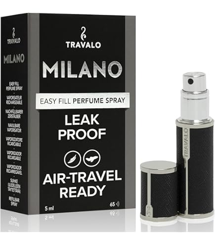 Travalo Milano HD Set Black Refillable Perfume Atomizer : Amazon