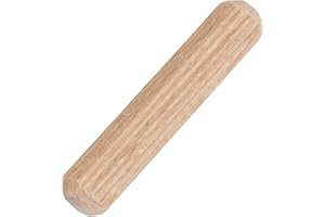 Trend Beech Wood Dowels, Pack of 50, 6mm Diameter x 30mm Length, Grooved for Efficient Gluing of MDF & Chipboard Joinery, DWL/1/50