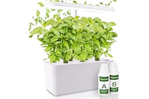 Duronic Hydroponic Growing System LED Grow Lights, Growth Lamp Systems, Seed Germination Kit, Indoor Garden Lamps for 7 Plants, Herbs, Seeds (7 PLANT BOX GHS37)