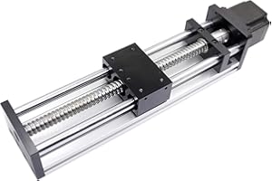 Befenybay 150mm Effective Travel Length Double Optical Axis Guide Ballscrew SFU1605 with NEMA23 Stepper Motor for DIY CNC Router Parts X Y Z Linear Stage Actuator and 3D Printer