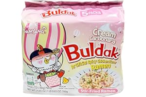 Samyang Cream Carbonara Flavor Buldak Ramen 5 Stück