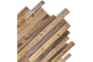 iWerk® – Naturbelassene Altholz Wandpaneele mit 3D-Effekt | Holzpaneele aus Europa | Einfache und schnelle Montage | Holz Wandverkleidung für Wohnzimmer, Schlafzimmer & Küche | Premium Echtholz