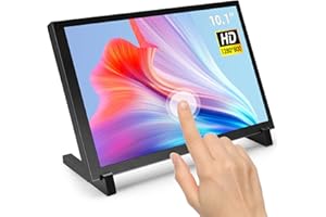 ELECROW For Raspberry Pi Screen, Mini Monitor 10 Inch 1280 * 800 Touch Screen Monitor Competible with Raspberry Pi 5 4, PC/Laptop, Works as Gaming Monitor, CCTV Monitor, and PC Monitor