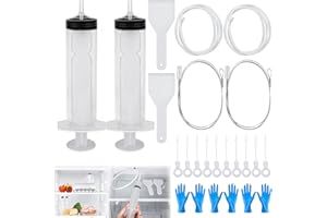 UGBO Kühlschrank Abflussloch Reinigungsset Kühlschrank Abfluss Reinigung Reinigungsbürste für Kühlschrank Wiederverwendbar Kühlschrank Reinigungswerkzeug Set 21 Stück