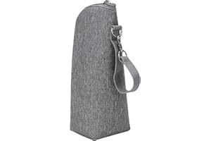 Moslate Babyflaschenwärmertasche, tragbare Universal-Babyflaschen-Isoliertasche, wasserdichter Babyflaschenhalter mit Lanyard, isolierte Tasche für viele Standard-Babyflaschen