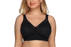 DotVol Soutien-Gorge Femme minimiseurs Dentelle Bra Comfortable sans Armature Couverture complète Grande Taille